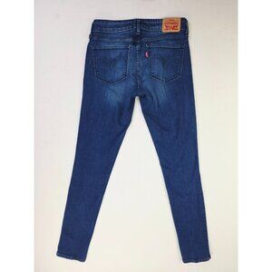 Levis Size 27X30 Womens 711 Skinny Blue Denim 5 Pocket Logo Tag Jeans